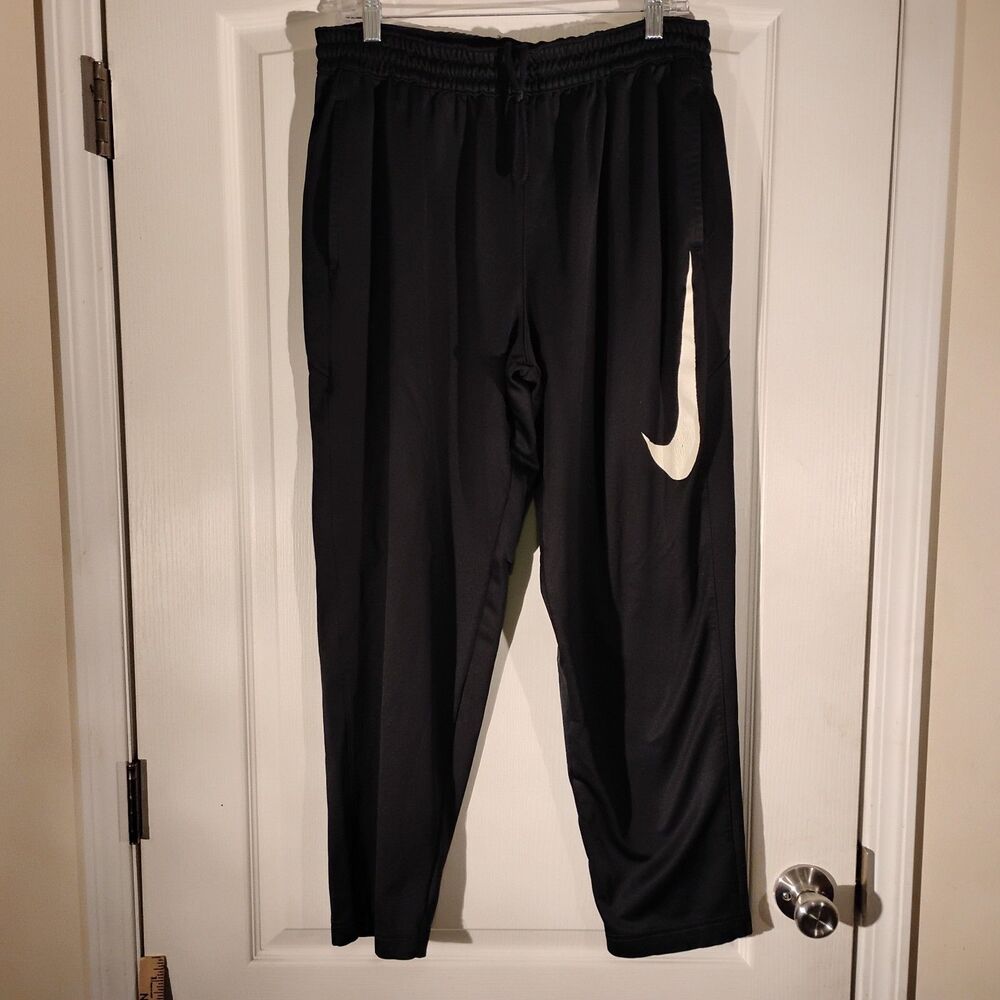 Nike therma HBR fleece pants mens XL Xlarge black basketball dri-fit AT3260 - Picture 12 of 14